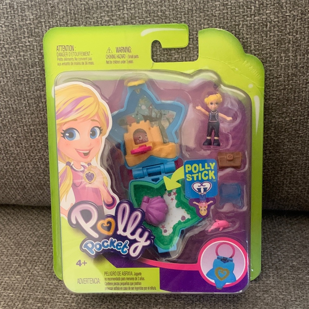 Polly Pocket Tiny Pocket Places Aquarium Playset with Polly Stick New